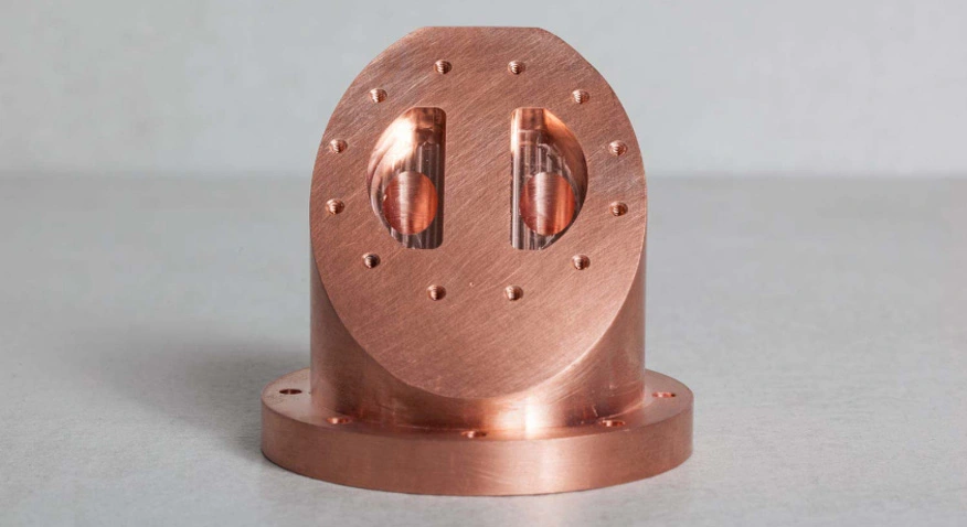 custom copper turning and milling parts