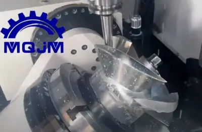 Impeller type products 5 axis cnc machining